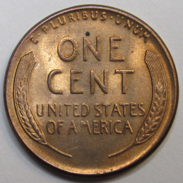 1954 Lincoln Wheat Cent - vintage American uncirculated penny