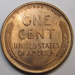 1947 S Lincoln Wheat Cent - vintage San Francisco mintmark American penny