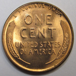 1952 D Lincoln Wheat Cent - vintage Denver mintmark American wheat penny