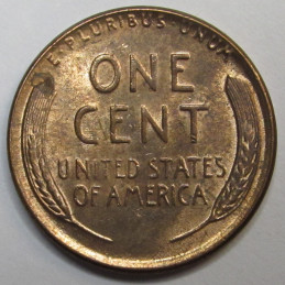 1952 Lincoln Wheat Cent - vintage uncirculated American penny coin