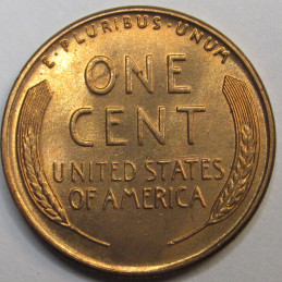 1956 Lincoln Wheat Cent - vintage uncirculated American wheat penny