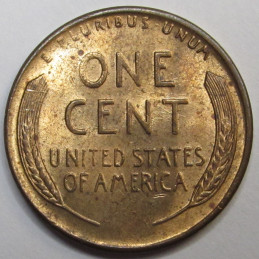 1953 D Lincoln Wheat Cent - vintage uncirculated American wheat penny