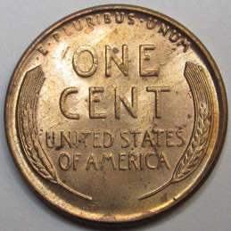 1946 Lincoln Wheat Cent - vintage uncirculated American wheat penny