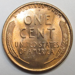 1955 S Lincoln Wheat Cent - vintage San Francisco mintmark uncirculated wheat penny