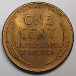 1948 D Lincoln Wheat Cent - vintage Denver mintmark American wheat penny