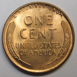 1951 D Lincoln Wheat Cent - vintage Denver mintmark American wheat penny