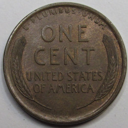 1909 VDB Lincoln Wheat Cent - antique uncirculated first year of issue American wheat penny