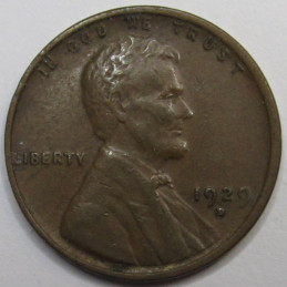 1929 D Lincoln Wheat Cent - higher grade Denver mintmark American wheat penny