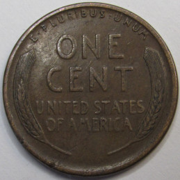 1919 S Lincoln Wheat Cent - antique higher grade wheat penny from San Francisco