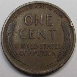 1909 VDB Lincoln Wheat Cent - antique first year of issue American wheat penny