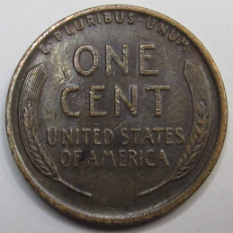 1915 Lincoln Wheat Cent - antique higher grade American wheat penny coin