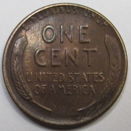 1925 D Lincoln Wheat Cent - antique Denver mintmark American wheat penny