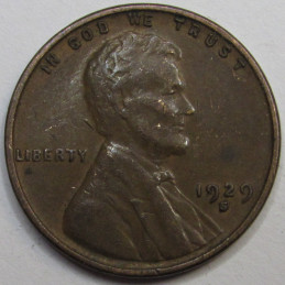 1929 S Lincoln Wheat Cent - antique San Francisco mintmark penny coin