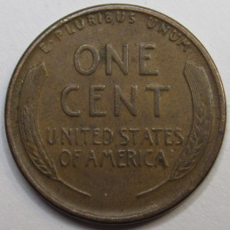 1929 S Lincoln Wheat Cent - antique San Francisco mintmark wheat penny coin