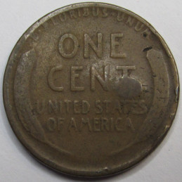 1915 Lincoln Wheat Cent - antique historic American wheat penny