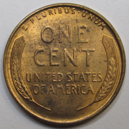 1936 D Lincoln Wheat Cent - antique uncirculated American wheat penny