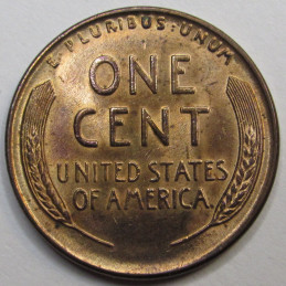 1939 Lincoln Wheat Cent - antique uncirculated American wheat penny