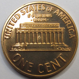 1968 S Lincoln Memorial Cent - vintage San Francisco mintmark memorial penny