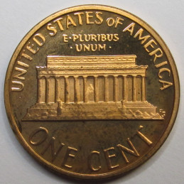 1980 S Lincoln Memorial Cent - vintage San Francisco mintmark proof penny