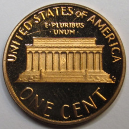 1981 S Lincoln Memorial Cent - vintage San Francisco mintmark proof penny