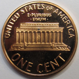 1986 S Lincoln Memorial Cent - vintage San Francisco mintmark proof penny