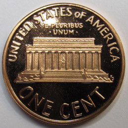 1987 S Lincoln Memorial Cent - vintage San Francisco mintmark American memorial proof penny