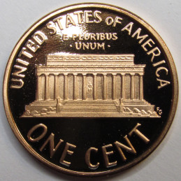 1988 S Lincoln Memorial Cent - vintage Memorial proof penny