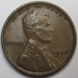 1925 Lincoln Wheat Cent - antique higher grade antique American wheat penny