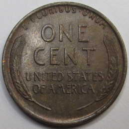 1925 Lincoln Wheat Cent - antique uncirculated American wheat penny coin