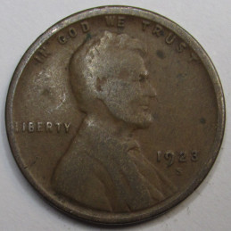 1923 S Lincoln Wheat Cent - antique lower mintage American antique penny