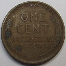 1928 S Lincoln Wheat Cent - antique S mintmark American wheat penny