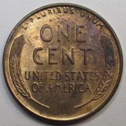 1936 D Lincoln Wheat Cent - antique uncirculated Denver mintmark American wheat penny