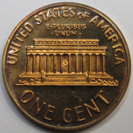 1972 S Lincoln Memorial Cent - vintage S mintmark proof penny