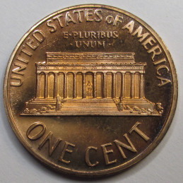 1973 S Lincoln Memorial Cent - vintage S mintmark proof penny