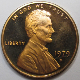 1979 S Lincoln Memorial Cent - Type 1 proof - vintage S mintmark penny