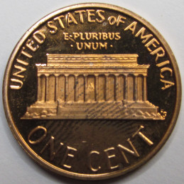 1980 S Lincoln Memorial Cent - vintage San Francisco mintmark proof penny