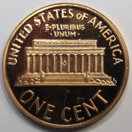 1988 S Lincoln Memorial Cent - vintage flashy American proof penny