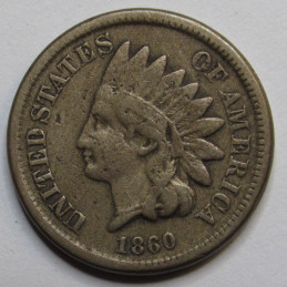 1860 Indian Head Cent - historic second year of issue pre Civil War era penny