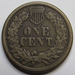 1860 Indian Head Cent - historic second year of issue pre Civil War era penny