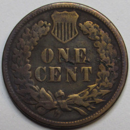 1886 Indian Head Cent - Type 2 - historic Wild West era American penny