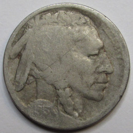 1913 D Buffalo Nickel - Type 2 - scarce first year of issue antique American coin