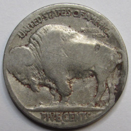 1913 D Buffalo Nickel - Type 2 - scarce first year of issue antique American coin