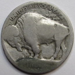 1913 S Buffalo Nickel - Type 1 - antique San Francisco mintmark scarce variety coin