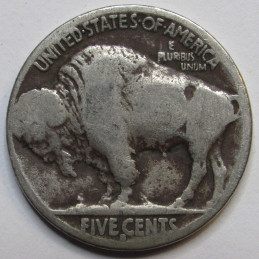 1916 S Buffalo Nickel - antique San Francisco mintmark American Indian coin