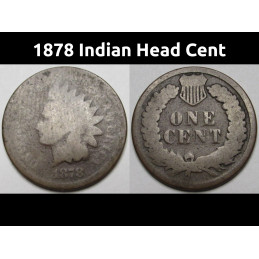 1878 Indian Head Cent -...