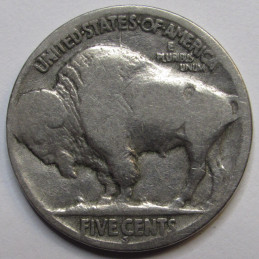 1921 S Buffalo Nickel - antique low mintage semi-key date San Francisco mintmark coin