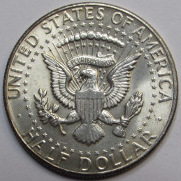 1964 JFK Half Dollar - vintage first year of issue 90 percent silver coin