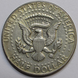 1966 JFK Half Dollar - 40 percent silver vintage American half dollar