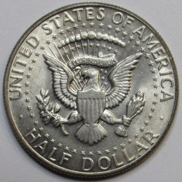 1967 JFK Half Dollar - vintage sixties 40 percent silver American coin