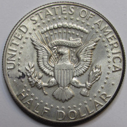 1968 D JFK Half Dollar - vintage 40 percent silver American coin